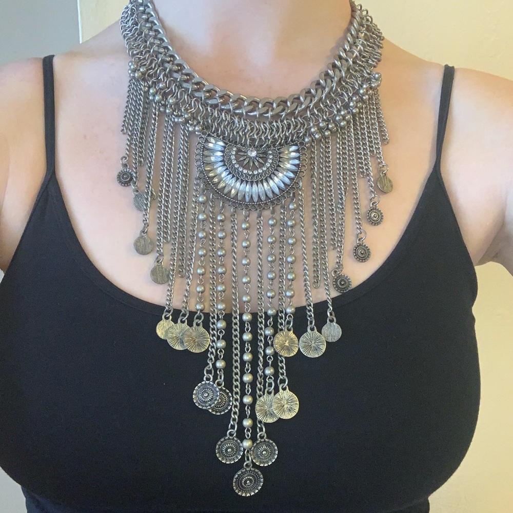 Silver Statement Necklace